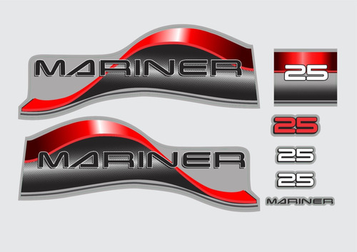 Faixa Adesivo Motor Mariner 25 Hp