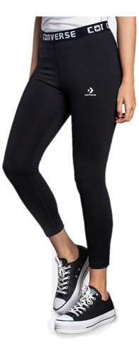 Calza Converse Modelo Fit Leggings Negro Exclusivo Mujer