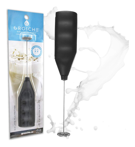Grosche Ez Latte Espumador De Leche Y Batidor Matcha (negro)