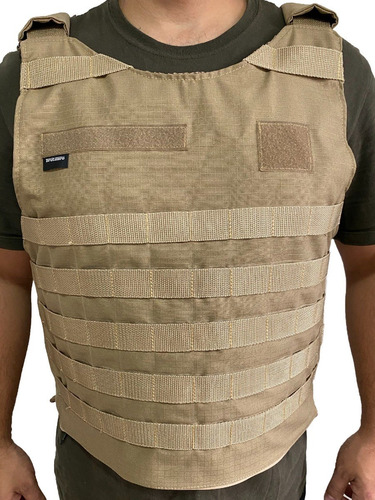 Capa Colete Tático Modular Tan Airsoft Paintball P/m