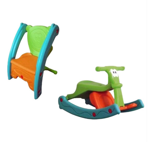Gangorra Cadeira E Escorregador Infantil Brinquedo 2 Em 1