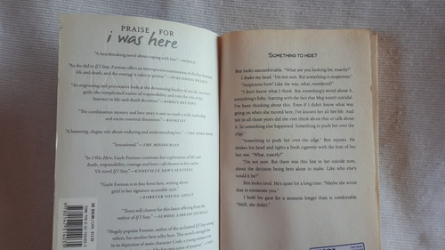 Imagen 5 de 5 de I Was Here Gayle Forman Penguin Speak Ingles