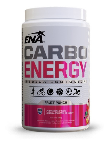 Carbo Energy 540grs Ena Energía + Recuperación + Hidratación