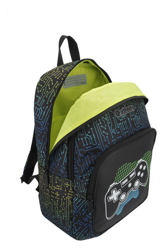 Mochila Xtrem Hopper Negra Gamer Color Negro