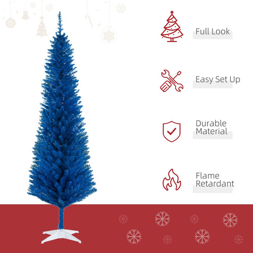 Lápiz Artificial Christmas Tree Homcom De 6 Pies Con 390 Pun