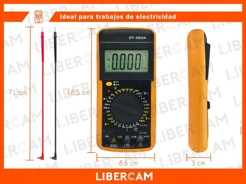 Imagen 4 de 10 de Tester Multimetro Digital Profesional Capacimetro
