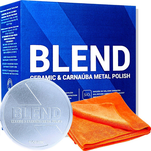 Produto Para Polir Metais Blend Metal Polish Vonixx 150g Cor Alumínio