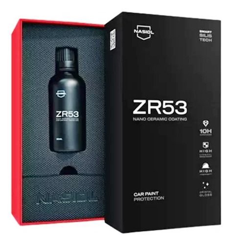 Nasiol Zr53 50ml Vitrificador De Pintura 9h Nanotecnologia