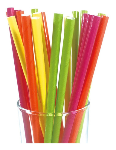 Imagen 1 de 1 de Sorbete Polipapel Fluo Multicolor X 24 U - Lollipop
