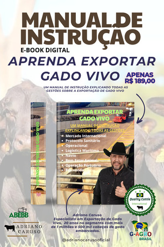 Aprenda Exportar Gado Vivo 