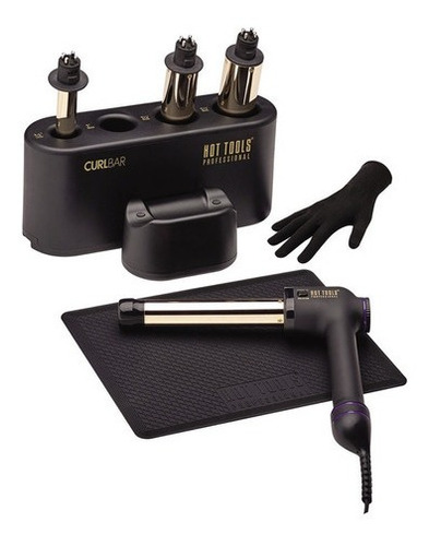Set Pro De Rizadoras Curl Bar Hot Tools Black Gold Oro 24k