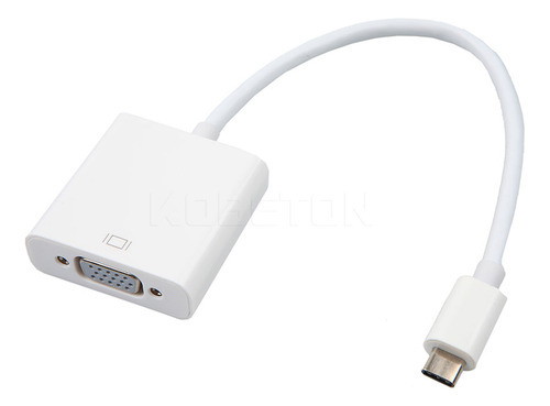 Cabo Adaptador Usb Tipo C - 3.1 Para Vga