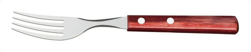 Tenedor de mesa Tramontina Red Polywood con hoja de acero inoxidable