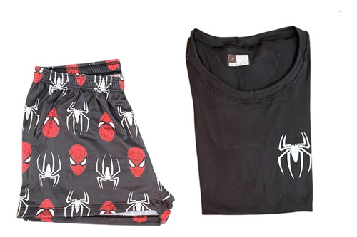 Pijama DĂșo Para Pareja De Spiderman Short