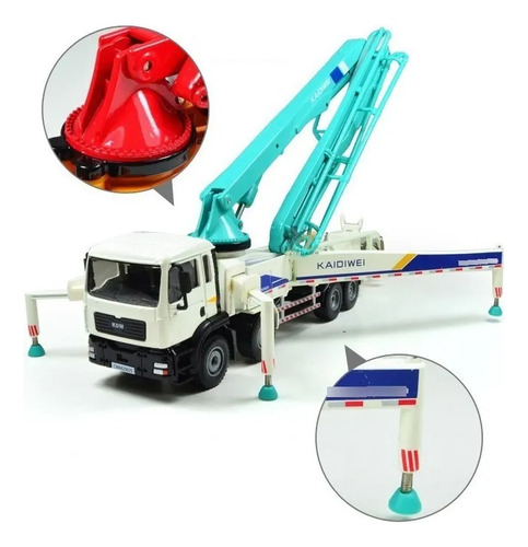 1:43 Camion Bombeo De Cemento Kaidiwei Pluma Hormigon 1:55 Blanco/verde
