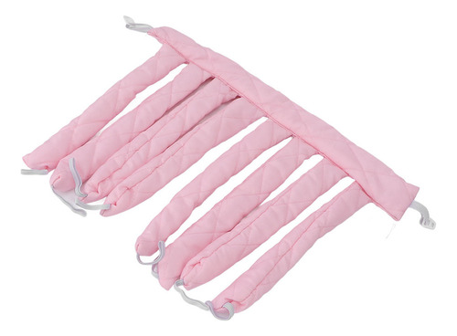 Rodillos Pelo Algodón Suave Color Rosa, Sin Calor,