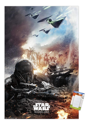 Póster De Pared De Wars: Rogue One-trench, 14.725 PuLG...