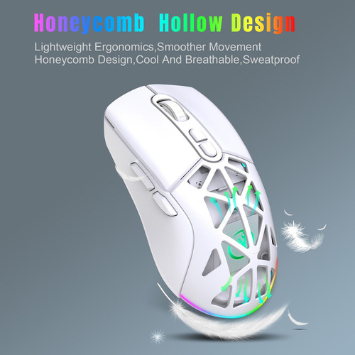 Ratón Inalámbrico De Modo , Ergonómico, Recargable,
