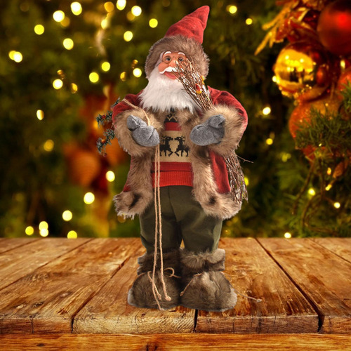 2x Santa Claus Adorno Decoración Interior De
