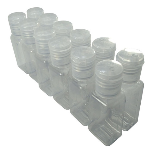 12 Envase Gel Antibacterial Plástico 30 Ml (recordatorios)