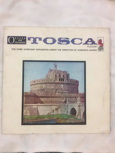Disco Vinilo Lp Tosca Opera Sin Palabras Rome Simphony Orch