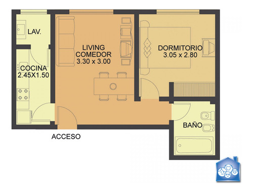 Alquiler Depto 2 Ambientes Barrio Norte