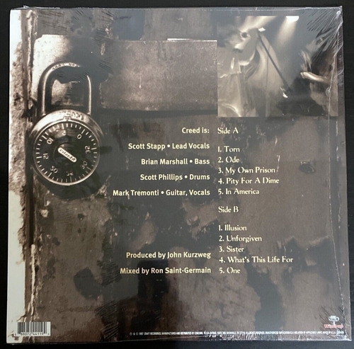 Creed My Own Prison Remastered Lp Vinyl