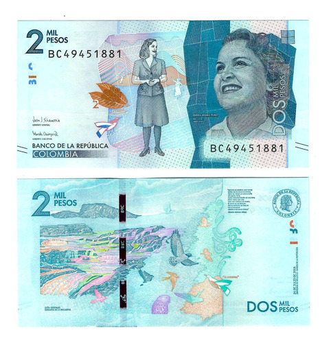 Colombia - Billete 2000 Pesos 2018 - Unc