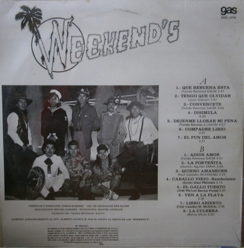 Lp Nuevo De: Los Weekends (disco De Vinil)