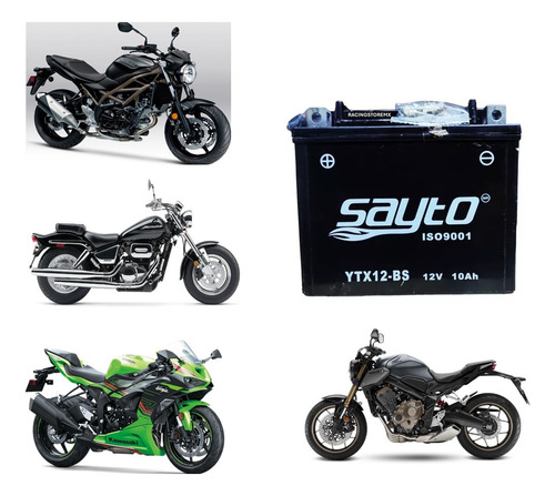 Bateria Ytx12bs Vulcan Sv650 Di650 Vstorm Vz800 Zx600 650r