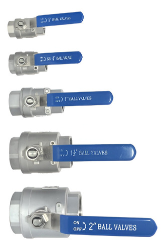 Valvula De Bola 1/2 PuLG Paso Total Acero Inox Ss316 1000wog