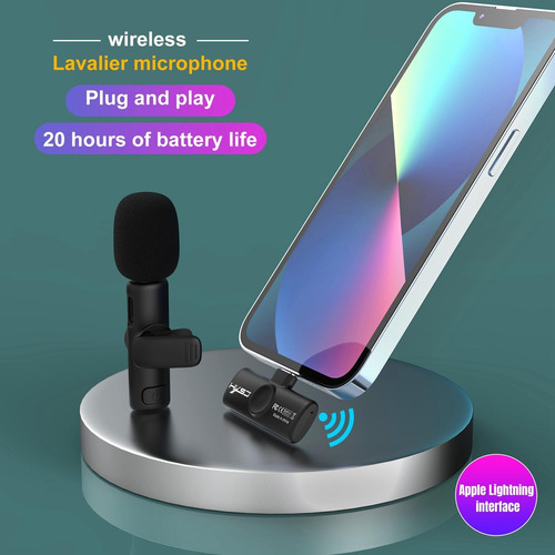 Imagen 7 de 12 de Micrófono Clip De Solapa Inalámbrico 2.4g Transmisor Plug