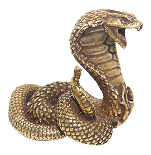 Estatua Decorativa De Serpiente Cobra Del Zodíaco De Cobre