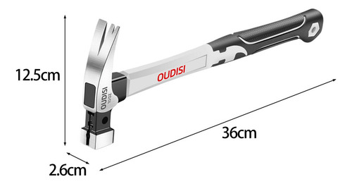 Small Claw Hammer With Handle, Square Head