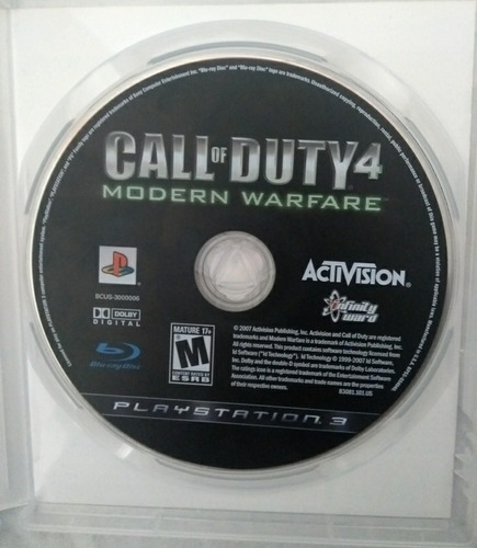 Juego Para Ps3 Call Of Duty: Modern Warfare 4