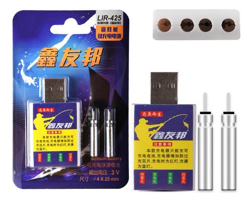 Batería De Flotador De Pesca Cr425 Cargador Usb Electrónico