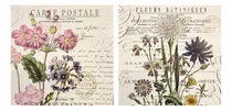 Comprar Láminas Decoupage 15 X 15 X 2 Unidades Set Flores Vintage