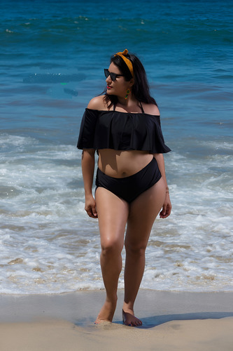 Bottom Bikini Traje De Baño Para Dama Hipster Negro