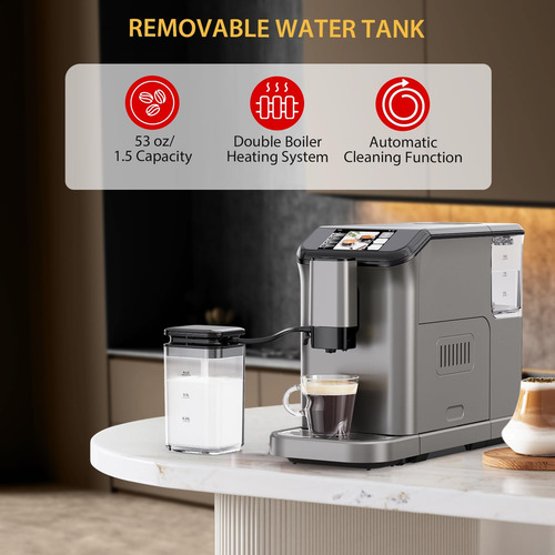 Máquina De Café Espresso Totalmente Automática, Cafetera De