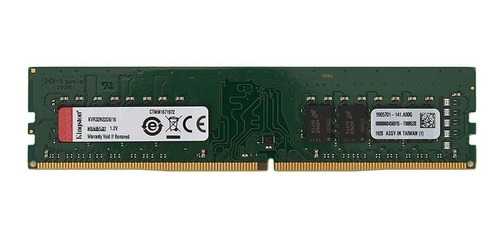 Imagem 1 de 2 de Memoria Ram Ddr4 Kingston 3200 Mhz 16 Gb Kvr32n22d8/16