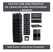 Comprar 2000 Projetos Caixas Som Sub Grave, Grave Line Array