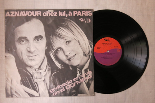 Vinyl Vinilo Lp Acetato Charles Aznavour Chez Lui, A Paris 