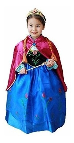 Dreamhigh Halloween Princess Anna Costume Vestido De Niña Co