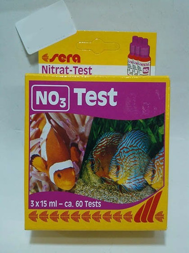 Teste De Nitrato No3 Doce/marinho Para Aquarios  - Sera