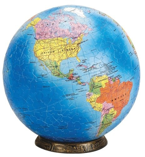 Esphera 360 9 540 Piezas Globo Mundial Mapa Político Mega Br