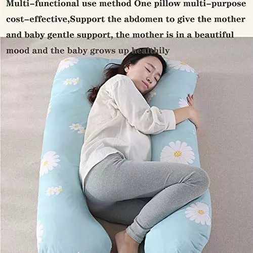 130x70CM U Almohadas cómodas para el embarazo Cinturón de maternidad Cojín  para dormir de lado para