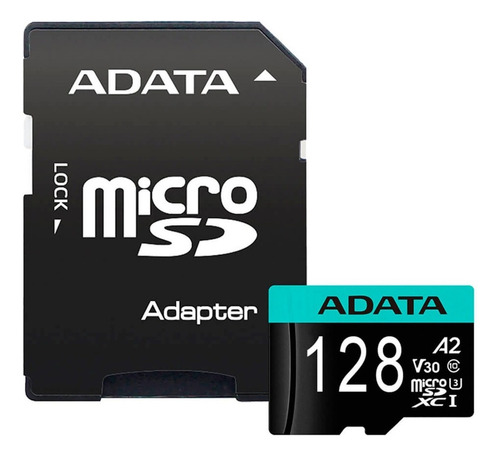 Memoria Micro Sd Adata, 128 Gb, Video Full Hd, 100 Mb/s