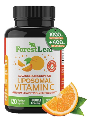 Vitamina C Liposomal 700 Mg 120 Capsulas Forest Leaf Sabor Sin Sabor