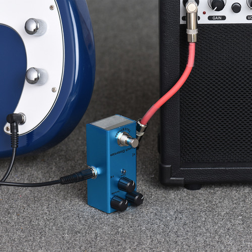 Pedal De Efectos: (azul) Distortion Crunch Bypass True Singl