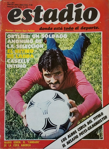 Revista Estadio N°1891 Póster De Unión San Felipe 1979(ee20
